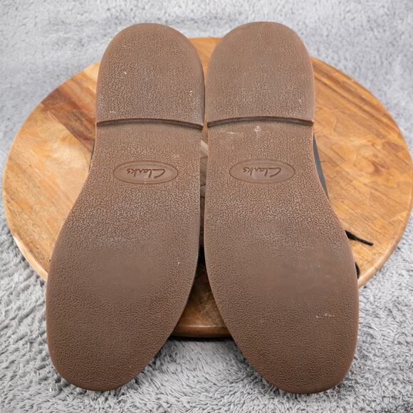 Men's Clark Leather Chukka Boot Black Size 9 1/2 Great Condition! - Picture 6 of 8